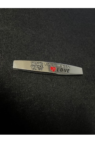 Volkswagen Love Metal Çamurluk Logo 2 Ad Car Logo Arma Oto Aksesuar Vwloveidealaksesuar