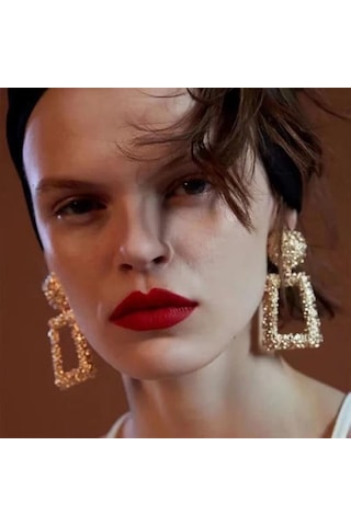 Skycity Altın Ve Gümüş Renkli Küpe Seti - Glamgeo Chic 12 Çift Punk Küpe Koleksiyonu Gold