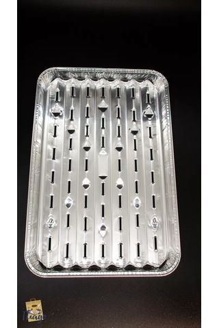 Plado Delikli Alüminyum Pişirme Kalıbı 245364152 Krom