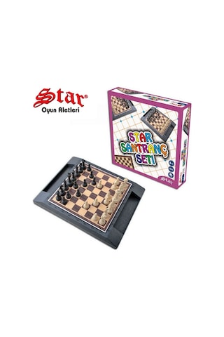 Star Kutulu Altı Açık Satranç Takımı 1.kalite