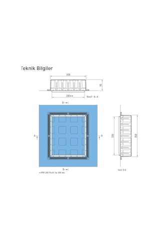 Gruen - Duvar Nişi Paslanmaz Satine Dikey 30,5 X 35,5 Cm - Sn1-w305l355s1-v