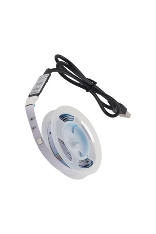 Ximistore9 Rgb Led Işık Şeridi 5v Usb, 3 Tuşlu Kontrolcü İle Renkli Modlar, 5050 Led, 2 Metre 12 Led/metre Diğer