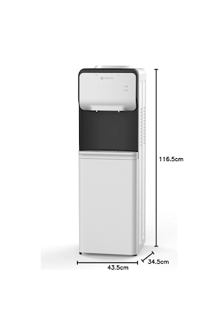 Dijitsu Djt150 Ceyhan Sıcak Soğuk Su Sebili, 43.5 X 34.5 X 116.5 Cm, 505 W, Beyaz