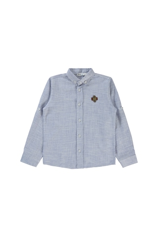 Civil Boys Erkek Çocuk Gömlek 6-9 Yaş Mavi 40d57c44724s1-1