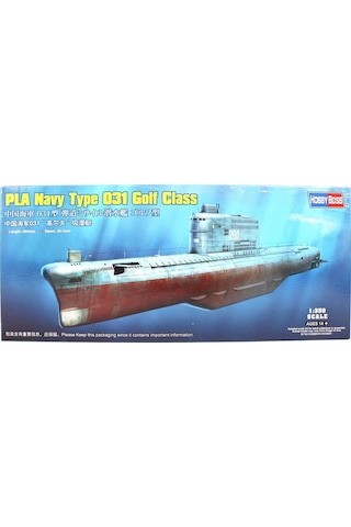 Hobbyboss 83514 1/350 Ölçek Pla Navy Type 031 Golf Class, Denizaltı Plastik Model Kiti