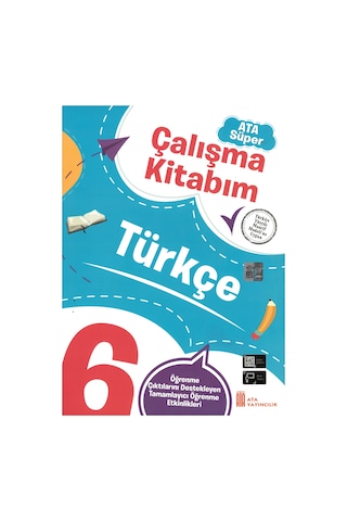 6. Sınıf Ata Süper Türkçe - Matematik - Fen Bilimleri Çalışma Kitabım Seti