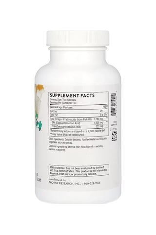 Thorne - Super Epa Pro - Omega-3 Fish Oil With Epa & Dha Brain & Cognitive 120 Softgels