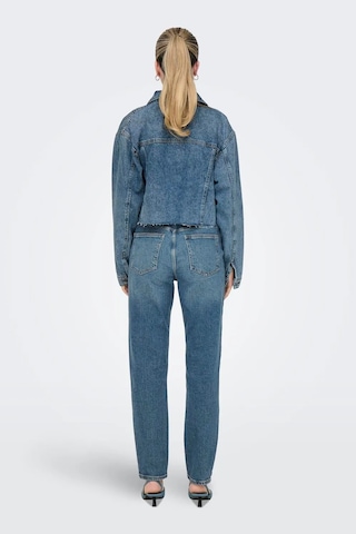 Only Kadın Onlemıly Yüksek Bel Düz Kesim Jean Pantolon 15302428 Koyu Mavi Koyu Mavi