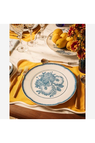 Mavi Porselen Yemek Tabağı 29 Cm