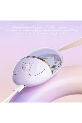 Cbtx Benwıs OT-CMS-WH Kristal 2.4 GHZ Kablosuz Bluetooth Mouse