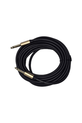 5 Metre 6.35 Mm To 6.35 Mm Ses Kablosu - Çivi Jak Enstrüman Ve Amfi Bağlantı Kablosu - Stereo Jak