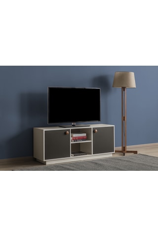 Mono Class Tv Sehpası Beyaz - Antrasit