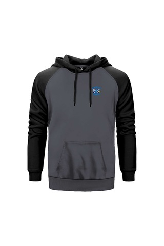 New Orelans Blue Gri Renk Reglan Kol Sweatshirt Gri