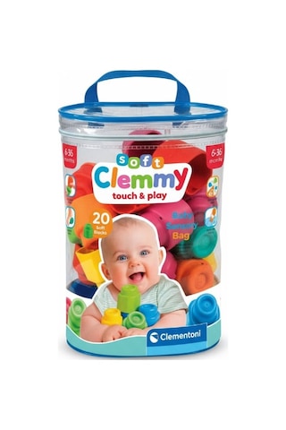 Clementoni Soft Clemmy Touch & Play Yumuşak Bpa Sız Bloklar 20 Parça