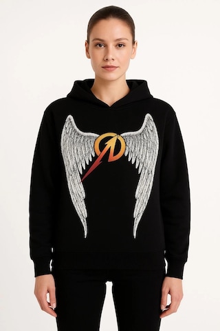 Novalisse Metallica İki İplik Kapüşonlu Ön Ve Arka Baskılı Hoodie - Siyah Çoklu Renk