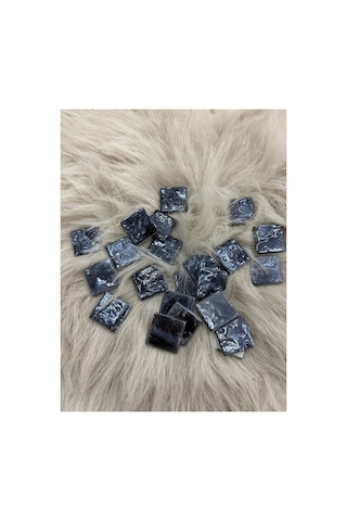 Sanatsal Kristal Mozaik Ks-55 23x23mm Metalik Gümüş 250gr