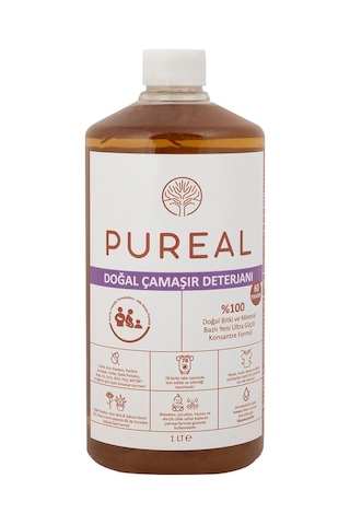 Pureal Doğal Çamaşır Deterjanı - 60 Yıkama 1 Kg
