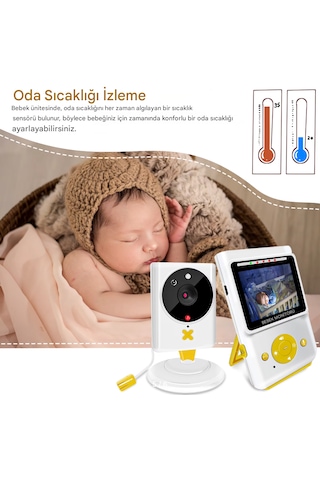 Bebek Dadı Güvenlik Kamerası İki Yönlü Konuşma Sıcaklık İzleme