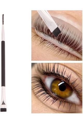 Çift Başlı Kirpik Perma Kaldırma Fırçası Taşınabilir Laminasyon Kirpikleri Ayırma Kirpik Kaldırma Kirpik Uzatma Aracı Detay Fırçası