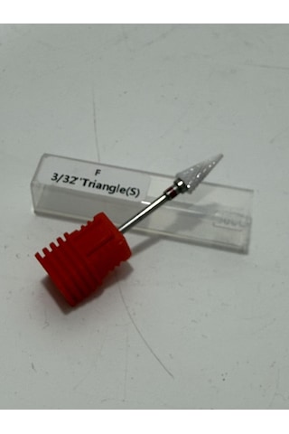 Seramik Freze Törpü Başlığı 3/32 İnç Triangle S Kırmızı
