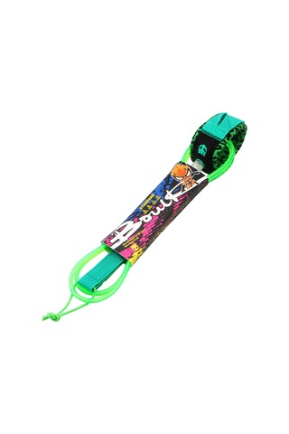 Kosona Yeşil 7mm Tpu Sörf Kordonu Düz Kordon - 6ft Uzunluk, 190g Ağırlık