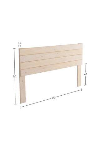 Ahşap Ayaklı Yatak Başlığı Naturel 170 Cm