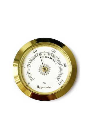 Analog Higrometre Nem Ölçer Humidor Puro Kutusu için Metal Çerçev N11.1836