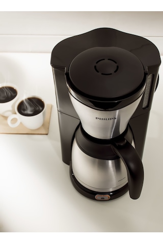 Philips HD7546/20 Cafe Gaia Filtre Kahve Makinesi Inox - Siyah Inox - Siyah