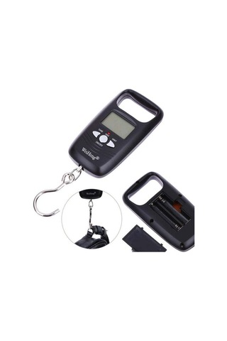 Suofeng 50kg Dijital Taşınabilir Lcd Elektronik Terazi - Bagaj, Balıkçılık, Kargo İçin Kanca Tipi Ağırlık Ölçer Pil Dahil Değil