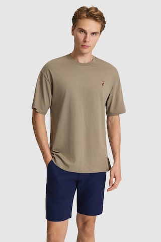 U.S. Polo Assn. U.s. Polo Assn. Erkek Haki Tişört Basic 50326993-vr027