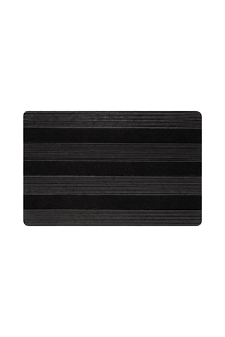 Delta Cc002a Siyah Kaymaz Taban Nem Alıcı Toz Alıcı Kapı Önü Paspası Uv Dayanıklı 45x70 Cm