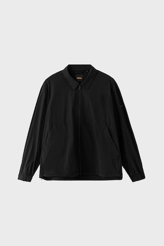 Boss Logolu Regular Fit Klasik Yaka Fermuarlı Gömlek Erkek Gömlek 50565956 001 Siyah SİYAH