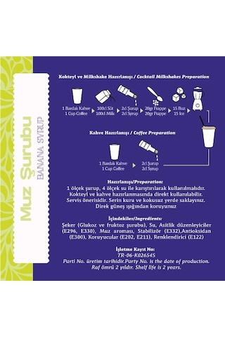 Oze Muz Şurubu 50 ML