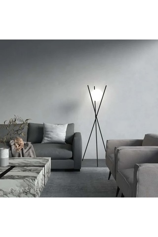 Ozark Çubuk Ayaklı Camlı Lambader 3204-w64-3ı-cz Siyah