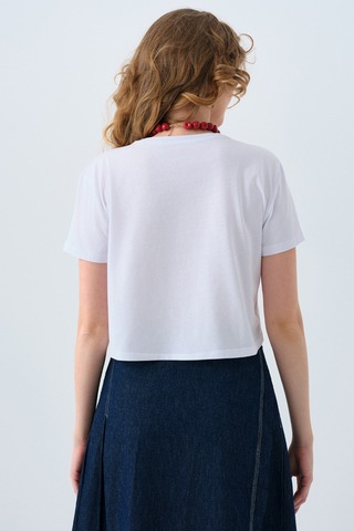 Loft Kadın Tişört Lf2039226 Beyaz