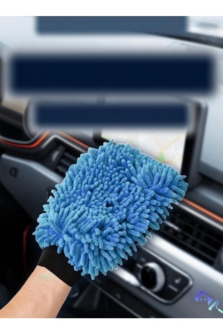 Zhltools Oto Yıkama Eldiveni Jant Torpido Mikrofiber Temizlik Eldiveni