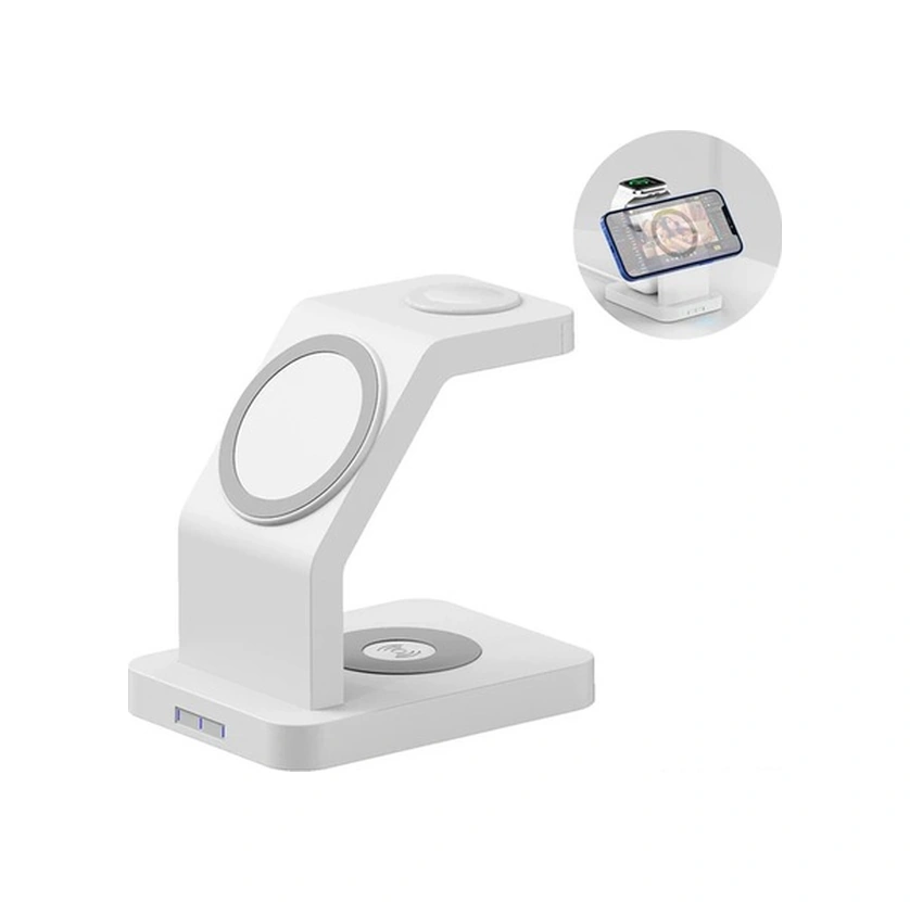 Fastbuy 3'lü Manyetik Şarj İstasyonu - İphone, İwatch & Airpods Uyumlu, Hızlı Ve Güvenli Şarj