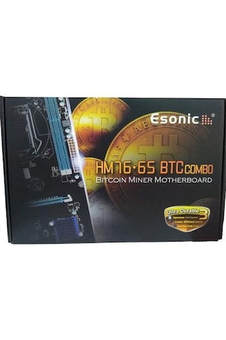 Esonic HM76.65 BTC Combo Intel HM76 1600 MHz DDR3 Soket 988 ATX Anakart