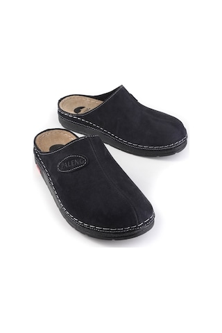 Paleng Kışlık Hakiki Deri Erkek Terlik (554949389) Lacivert