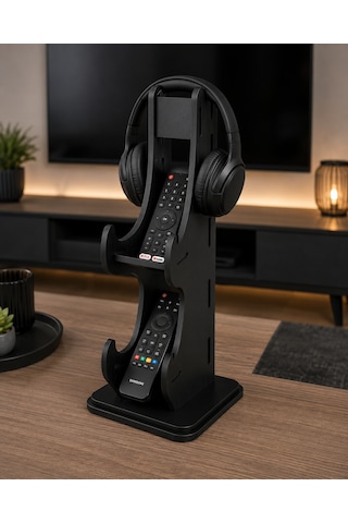 Ahşap Tv Kumandası Ve Kulaklık Standı Siyah 2 Kumandalık Düzenleyici 14,5x27 Cm 3 Mm Mdf 14.5x27 Ahşap Tv Kumandası Ve Kulaklık Standı Siyah 2 Kumandalık Düzenleyici 14,5x27 Cm 3 Mm Mdf 14.5x27