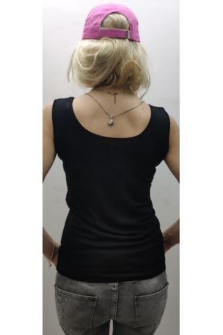 Kalin Askılı Baskılı Kolsuz Tişört S/3xl Siyah