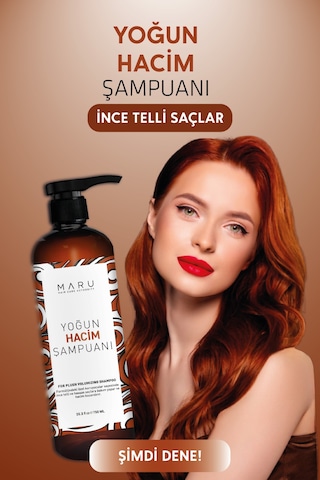 Maru İnce Telli Saçlar Için Volume Hacim Veren Şampuan 750 Ml