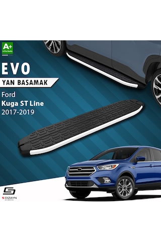 S-dizayn Ford Kuga 2 St-line Evo Aluminyum Yan Basamak 183 Cm 2017-2019