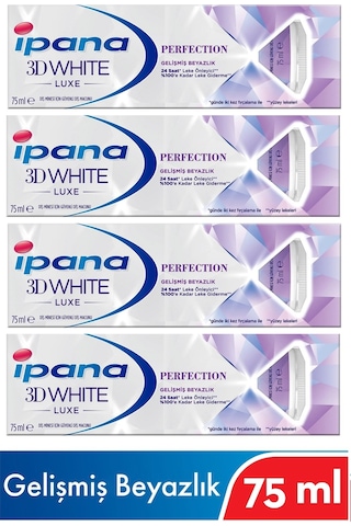 İpana 3 Boyutlu Beyazlık Luxe Diş Macunu Perfection 4 x 75 ML