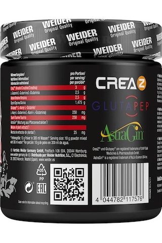 Weider Mega Mass Power Preworkout + Creatine + Glutamin +taurine