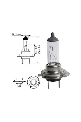 Seger - 12 Volt H7 100 Watt 3500K Ampul Takımı - 2 Adet