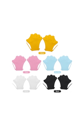 Xindoker Yüzme Egzersizi İçin Gelişmiş Dayanıklılık Ve İleri Doğruyu Artıran Silikon El Aletleri - Beyaz Beyaz