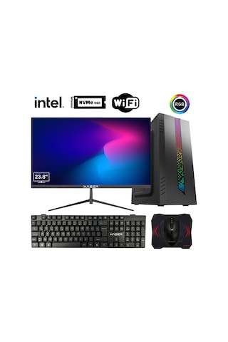 Xaser Tetrix X4 i5-3470 16 GB 512 GB M.2 NVMe SSD 23.8" Dos Masaüstü Bilgisayar