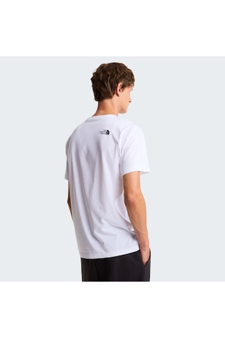 The North Face M Evolution Box Half Dome Regular Short Erkek T-shirt-32579 Beyaz