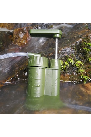 Butu Su Filtresi Pompa Seti Taşınabilir Su Arıtma Acil Açık Su Filtrasyon Sistemi Yürüyüş Hayatta Kalma Dişli